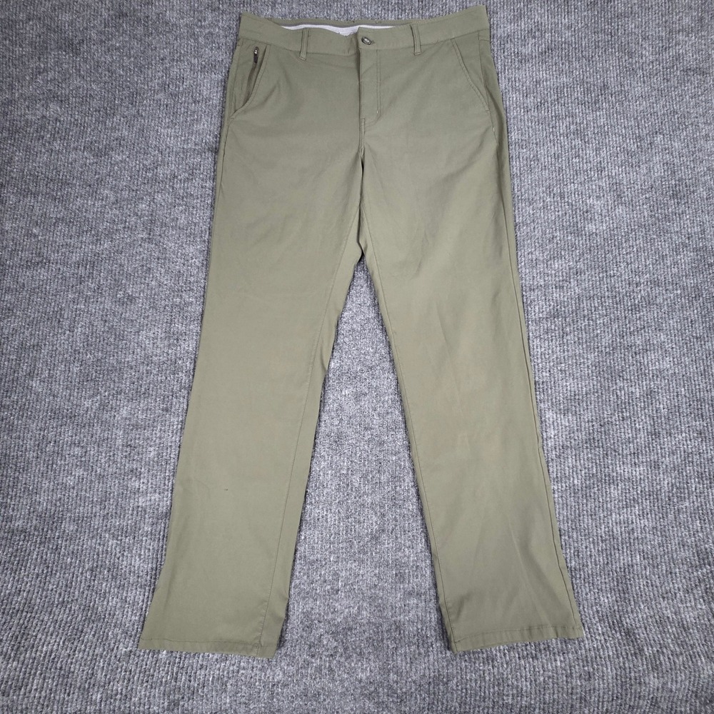 Weatherproof Vintage Mens Khaki‎ Regular Fit Pants Size 36 x 32 Nylon Spandex